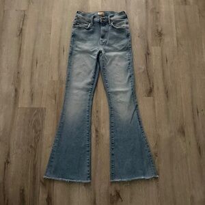 MOTHER Flare Jeans in Light Blue